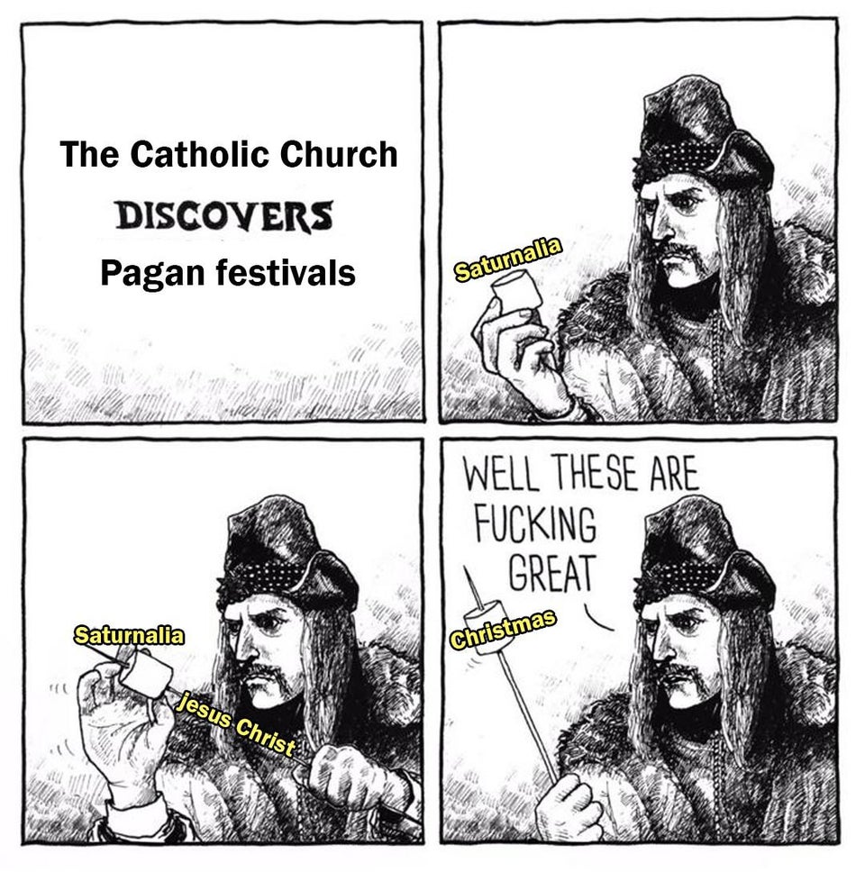 Catholic and pagan crossover for christmas